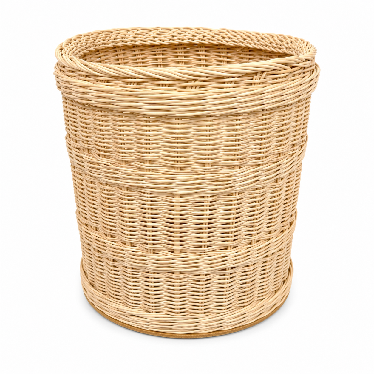 Silindir Doğal Rattan Sepet