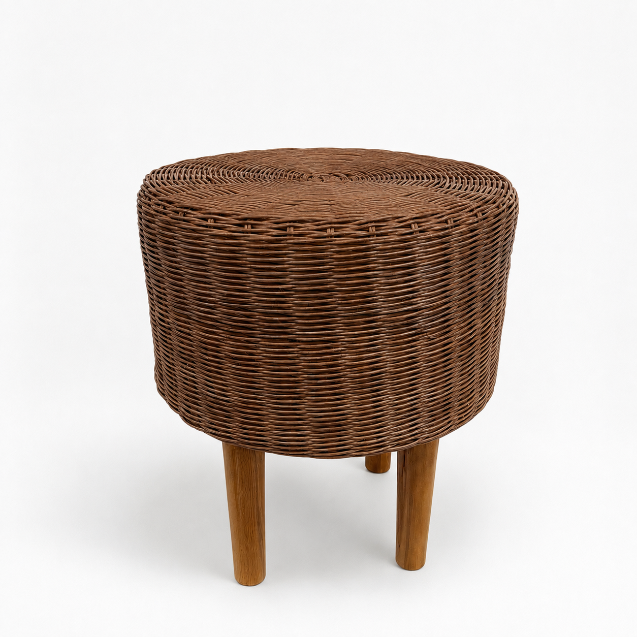 Doğal Rattan Puf