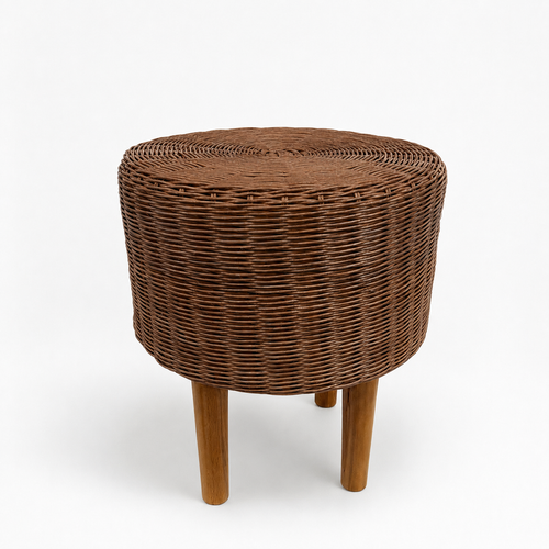 Doğal Rattan Puf