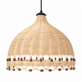 Doğal Rattan Avize Dolu Model