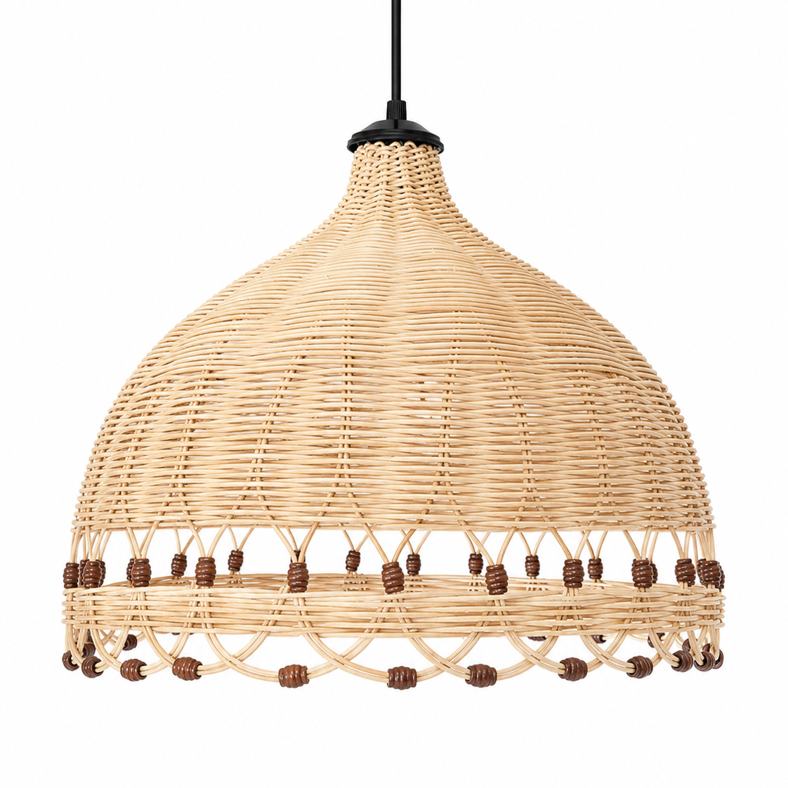 Doğal Rattan Avize Dolu Model Workshop