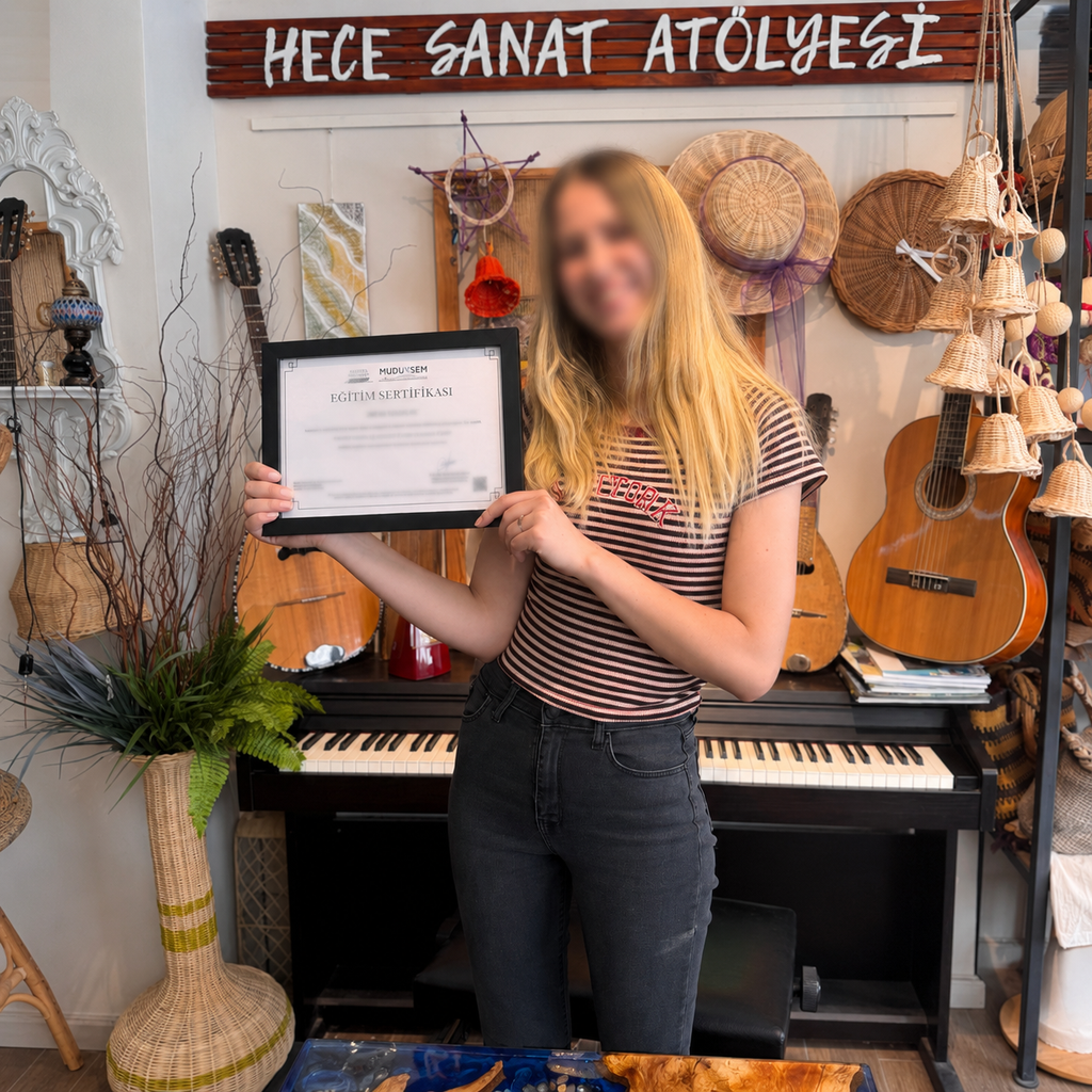 Epoksi Dikdörtgen Sehpa Workshop