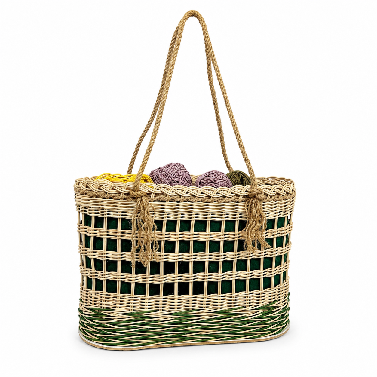 Rattan Kafesli Çanta