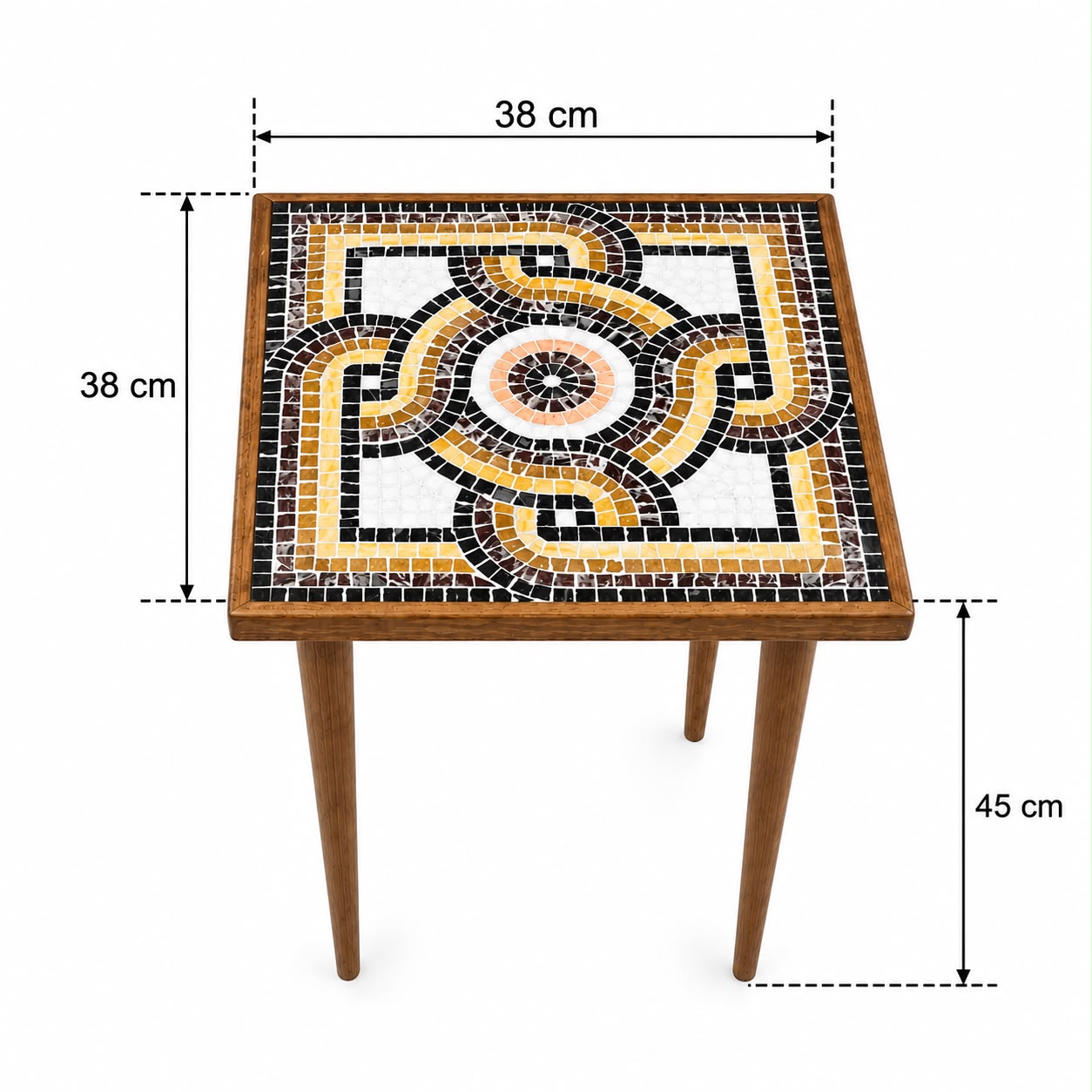 Doğal Taş Mozaik Standart Sehpa Workshop