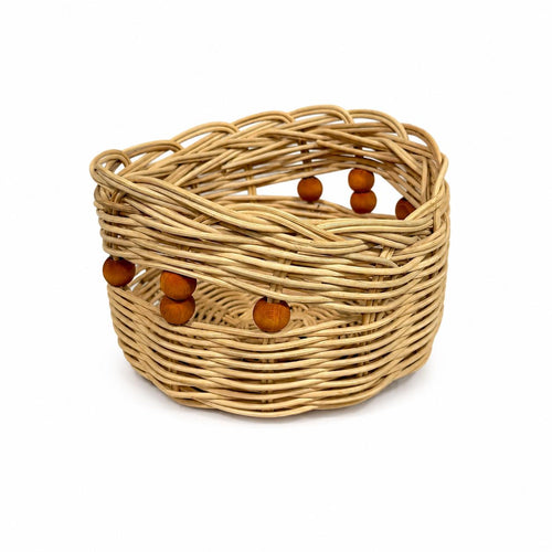 Doğal Rattan Boncuklu Sepet Workshop